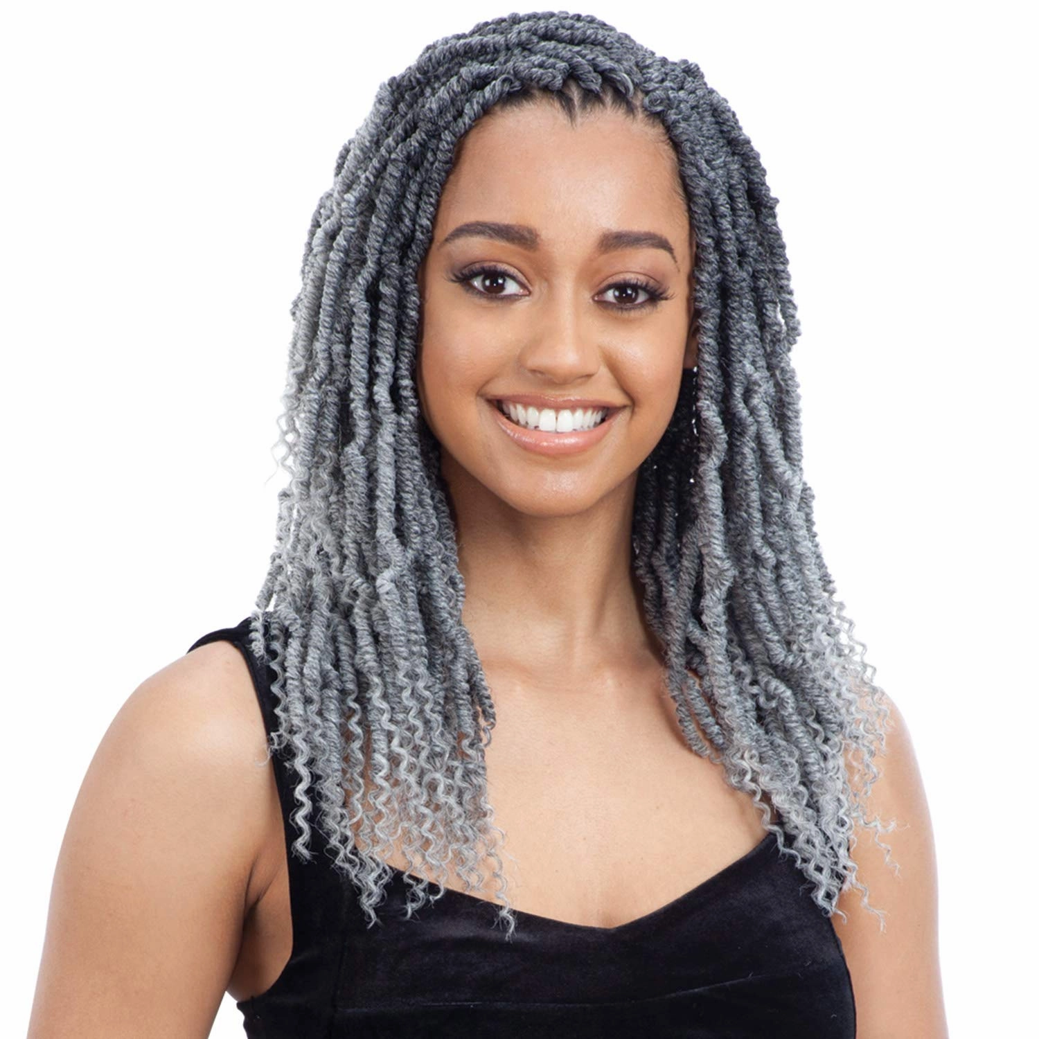 MULTI PACK DEALS! Model Model Synthetic Hair Crochet Braids Glance 2X Bomb Twist 14" (5-PACK, 1B)