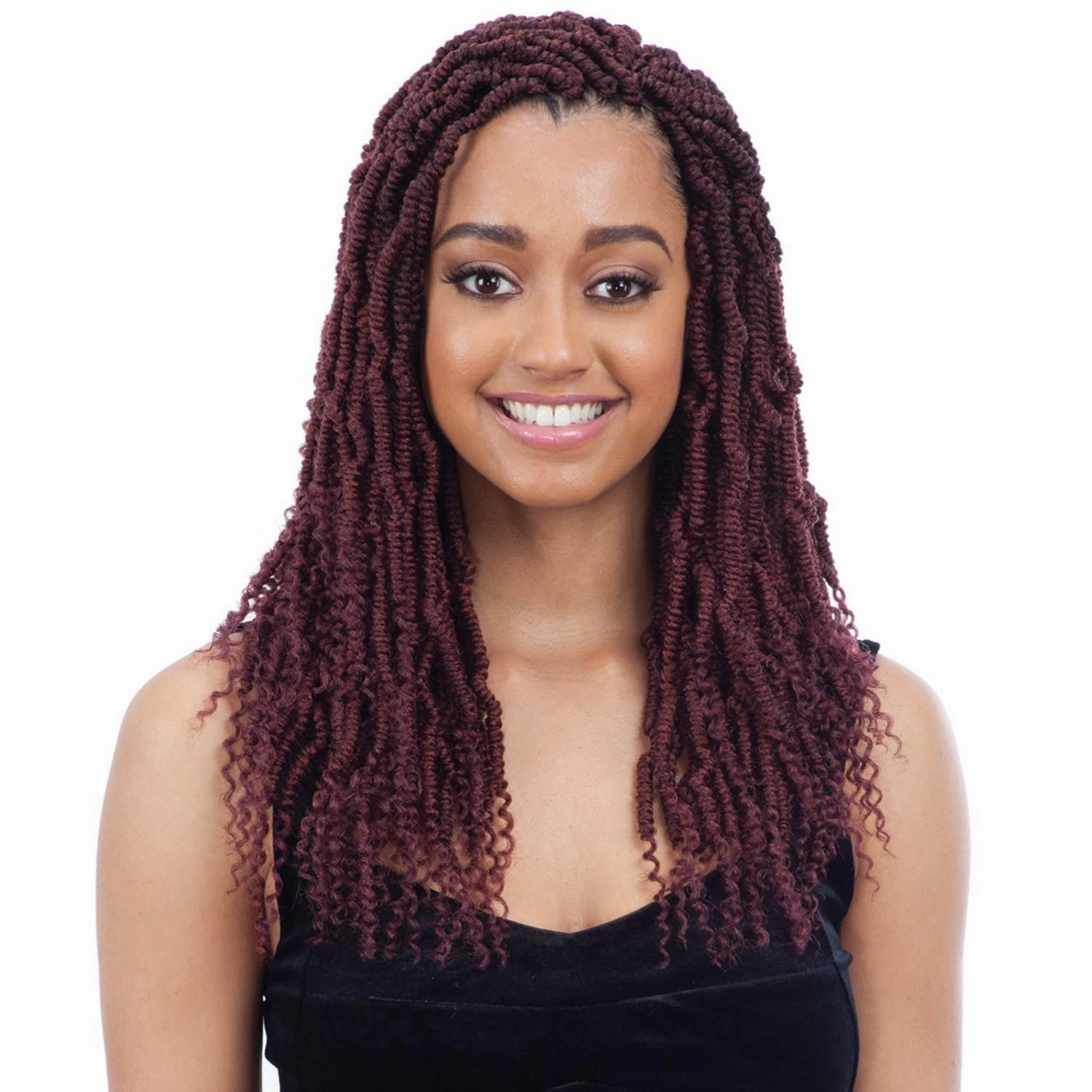 MULTI PACK DEALS! Model Model Synthetic Hair Crochet Braids Glance 2X Bomb Twist 14" (5-PACK, 1B)