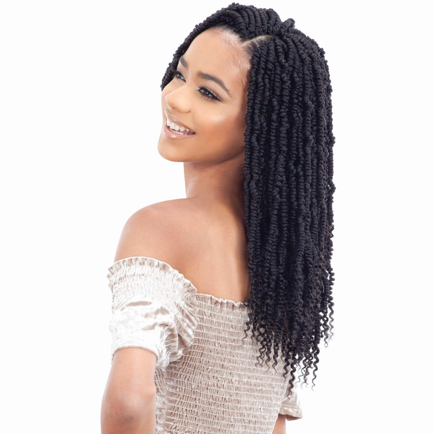 MULTI PACK DEALS! Model Model Synthetic Hair Crochet Braids Glance 2X Bomb Twist 14" (5-PACK, 613)