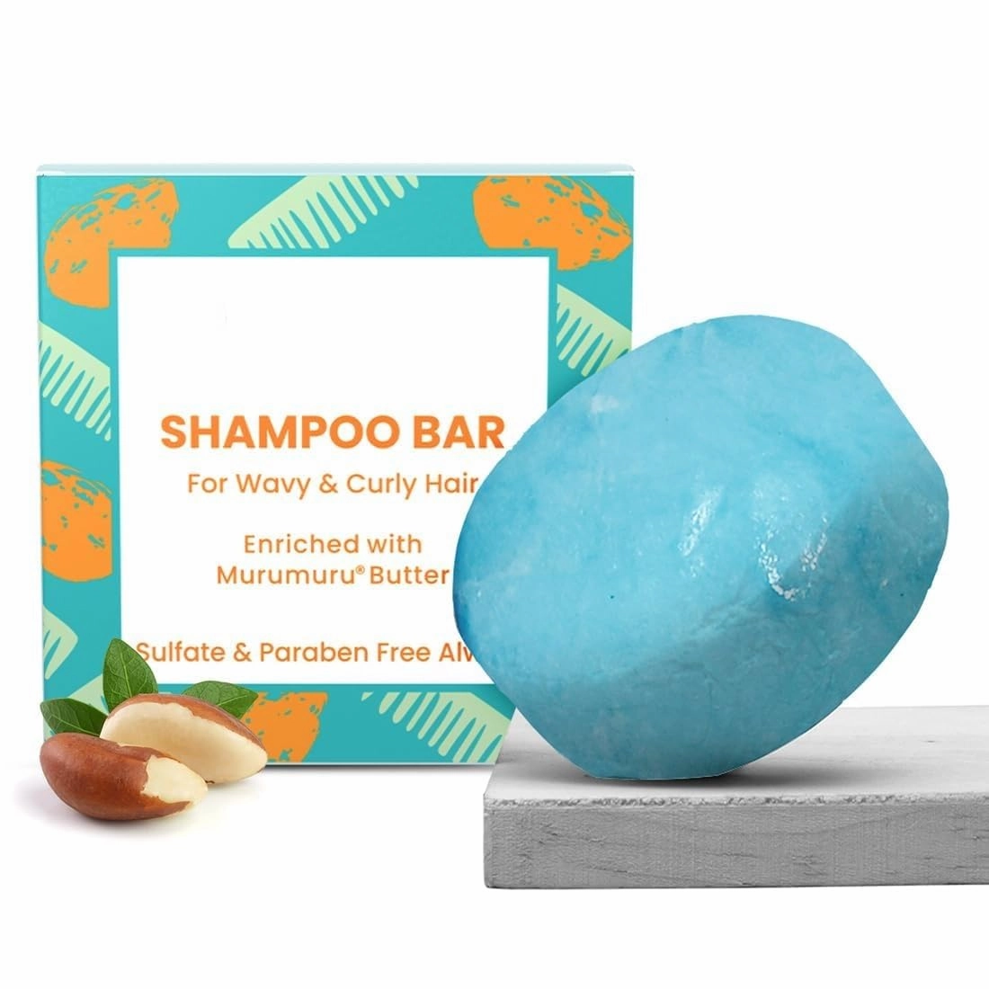 Murumuru Butter Shampoo Bar for Dry, Frizzy and Curly Hair, with Vitamin E | Deep Conditions, Softens & Maintains Growth | Men & Women - 80 gm (Buy 2 Quantity Get 1 Quantity Free)