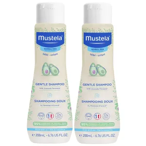 Mustela Baby Gentle Shampoo with Natural Avocado - Hair Care for Kids of all Ages & Hair Types - Tear-Free & Biodegradable Formula - Various Sizes - 1 or 2-Pack