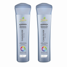 naissant Icy Cool Blonde Hair Purple Shampoo & Mask | Neutralizes Yellow & Orange Tones | Paraben, Ammonia & Sulfate Free | Pro-Vitamin B5, Olive Oil & Honey (Cana Silver) 10.1 Fl Oz