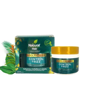 Natural Hair Repolarizador Frizz Control 100% Vegan con Nano Tecnologia Refuerza y Revitaliza | Naprolab Strengthens and Revitalizes Repolarizer The Hair 10.1oz-300ml