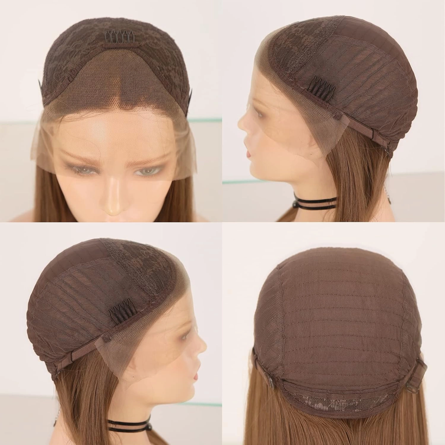 Natural Black Wigs for Women Girls Free Part Long Natural Wave Lace Font Wigs Slightly Wave Wig Heat Resistant Synthetic Lace Wig Daily Wear Wigs