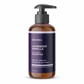 Natural Lavender Vanilla Shampoo - Gentle Ultra Calming Multitasking Cleanser - Nourishing & Restorative - Jojoba Oil - Sulfate Paraben & Silicone Free - Safe for color treated hair 16 oz