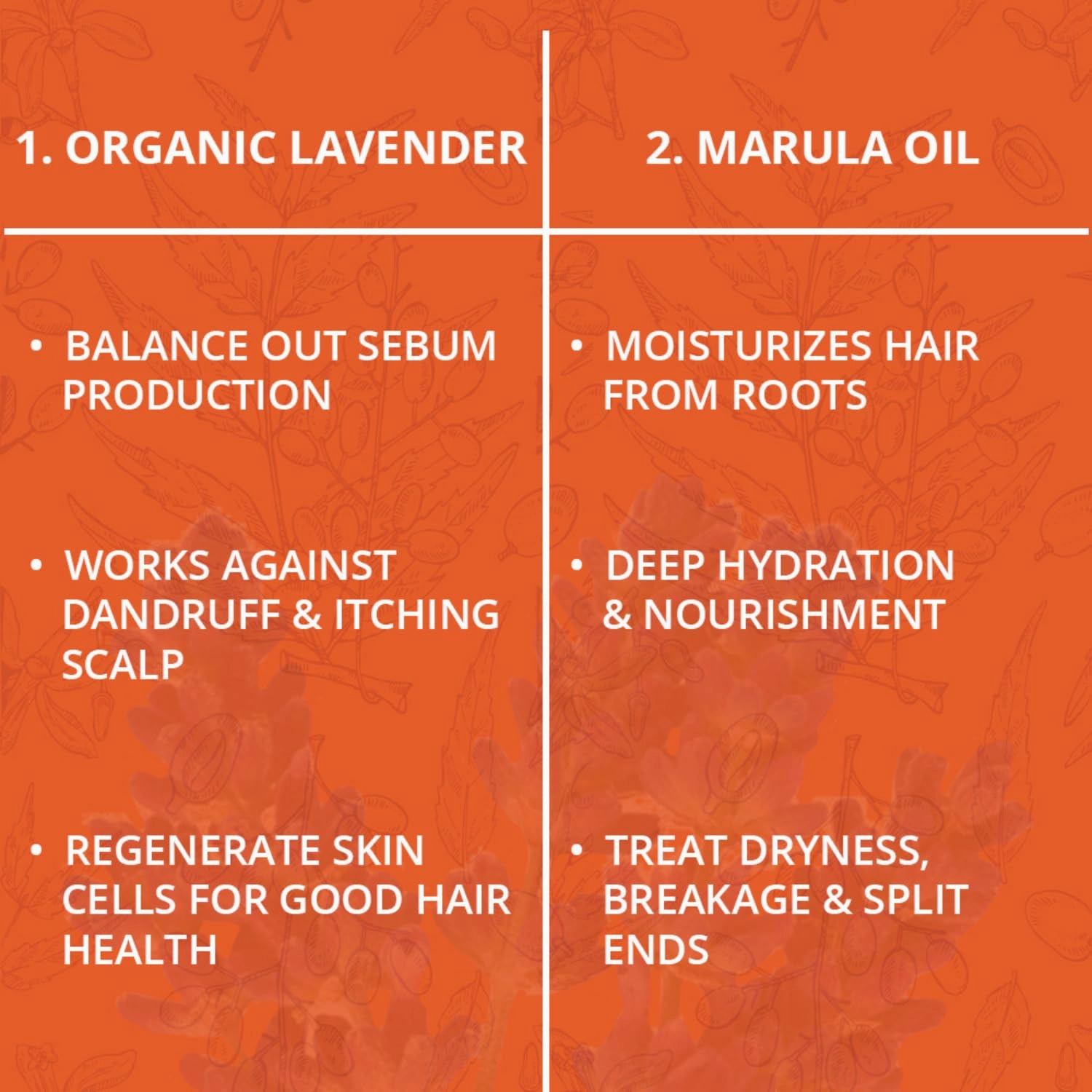 Natural Solution Shampoo with Organic Lavender & Marula Oil, Infused with Himalayan Pink Salt – Soothing, Moisturizing Daily Care for All Hair Types, 17 fl oz