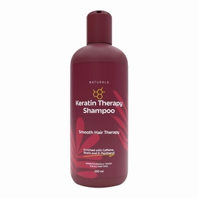 Naturals Keratin Therapy Shampoo, For Intense Damaged Hair Repair l Keratin Protein   Argan Oil nourishes dry hair| For Dry, Damaged and frizzy hair 250 ml