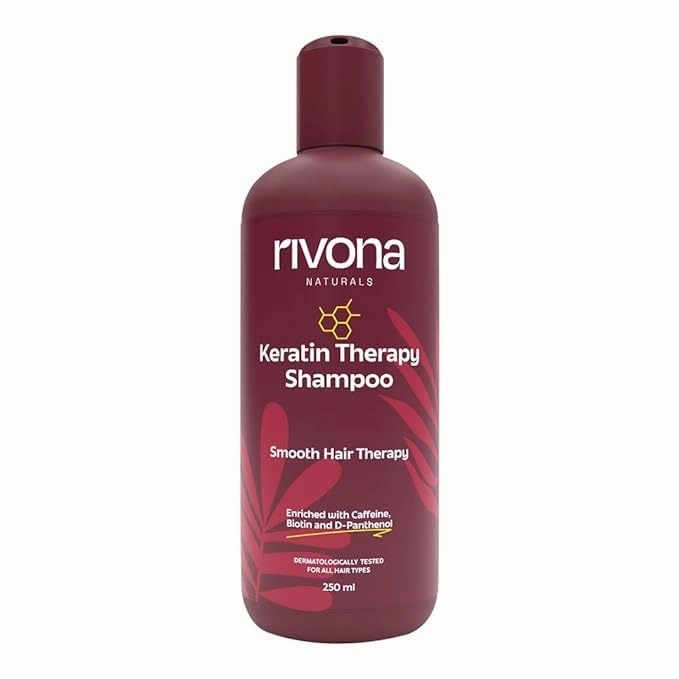 Naturals Keratin Therapy Shampoo, For Intense Damaged Hair Repair l Keratin Protein   Argan Oil nourishes dry hair| For Dry, Damaged and frizzy hair 250 ml