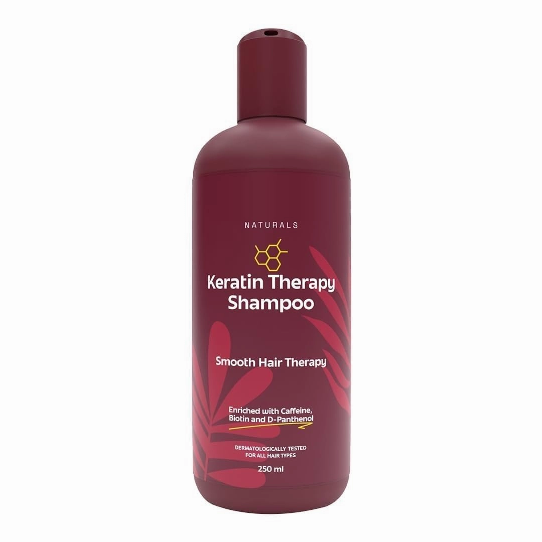 Naturals Keratin Therapy Shampoo, For Intense Damaged Hair Repair l Keratin Protein   Argan Oil nourishes dry hair| For Dry, Damaged and frizzy hair 250 ml