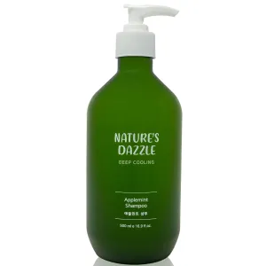 Nature's Dazzle Applemint Cool Relief Shampoo, Energizing Tea Tree, Peppermint & Herbal Extracts, Revitalizes Scalp & Strengthens Hair, Paraben-Free, Sulfate-Free, Silicon-Free 16.9 fl oz