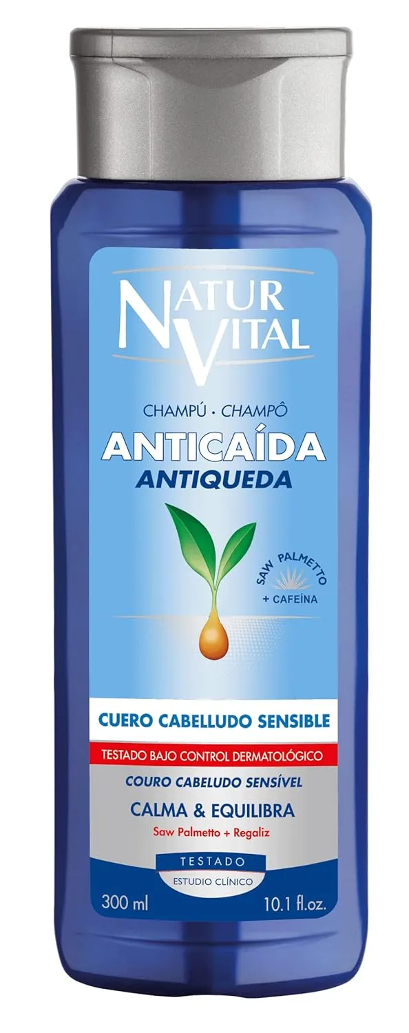 NaturVital Unisex Natural Hair SOS Shampoo for Sensitive Scalp, Revitalizing & Fortifying Formula, Cruelty-Free & Paraben-Free
