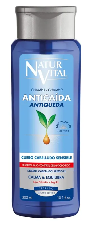 NaturVital Unisex Natural Hair SOS Shampoo for Sensitive Scalp, Revitalizing & Fortifying Formula, Cruelty-Free & Paraben-Free