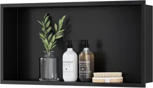 Neodrain Shower Niche, Shower Niche Bathroom Shelf, (Outside Size 25.1"x13.1") (Inner Size 24" X 12" X 4"), NO Tile Needed Recessed Niche Shower for Storage, Matte Black