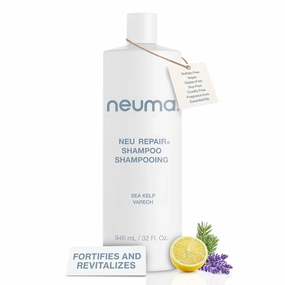 Neuma Neu Repair Shampoo - Revitalizes, and Strengthens Damaged Hair, Sulfate-Free, Lemon, Lavender and Fir Needle Scent