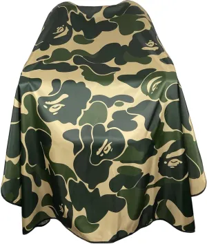 New Camouflage A Professional Barber Cape - Waterproof, Large (63' 56') Hairdressing Salon Cape with Snap Closures