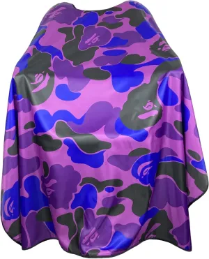 New Camouflage G Barber Cape for Men - Professional Salon Cape with Snap Closures - Waterproof - 63' 56'