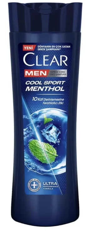 NEW Clear Men Anti-Dandruff Shampoo Cool Sport Menthol Refreshing Menthol Effect 350 ml
