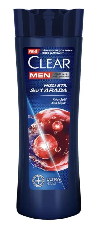 NEW Clear Men Fast Style 2-in-1 Anti-Dandruff Shampoo 350 ml