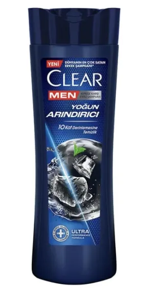 NEW Clear Men Intensive Purifying Anti-Dandruff Shampoo - 10x Deep Cleansing-350ML