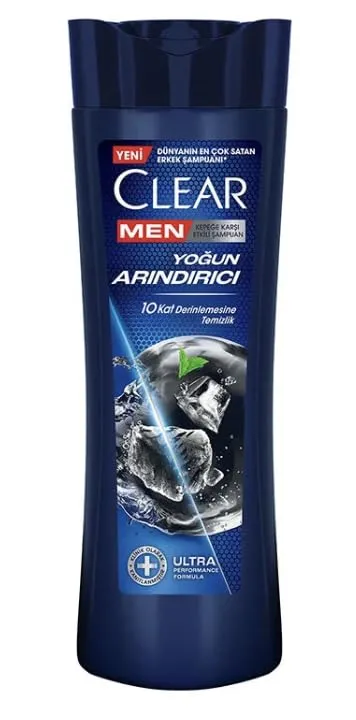 NEW Clear Men Intensive Purifying Anti-Dandruff Shampoo - 10x Deep Cleansing-350ML