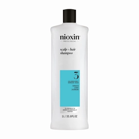Nioxin System 3 Scalp   Hair Thickening Shampoo for Colored, Dry, & Damaged Hair with Light Thinning |Maintain Vibrant Color |Cleanse, Strengthen & Nourish with Niacinamide & Biotin |Cleanse Build-Up