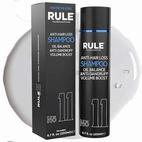 No.11 Hair Loss Shampoo for Men, DHT Blocker and Root Activator for Hair Regrowth, Anti-Dandruff & Oil Control Formula, Thickening & Strengthening for Thinning Hair - 200 mL