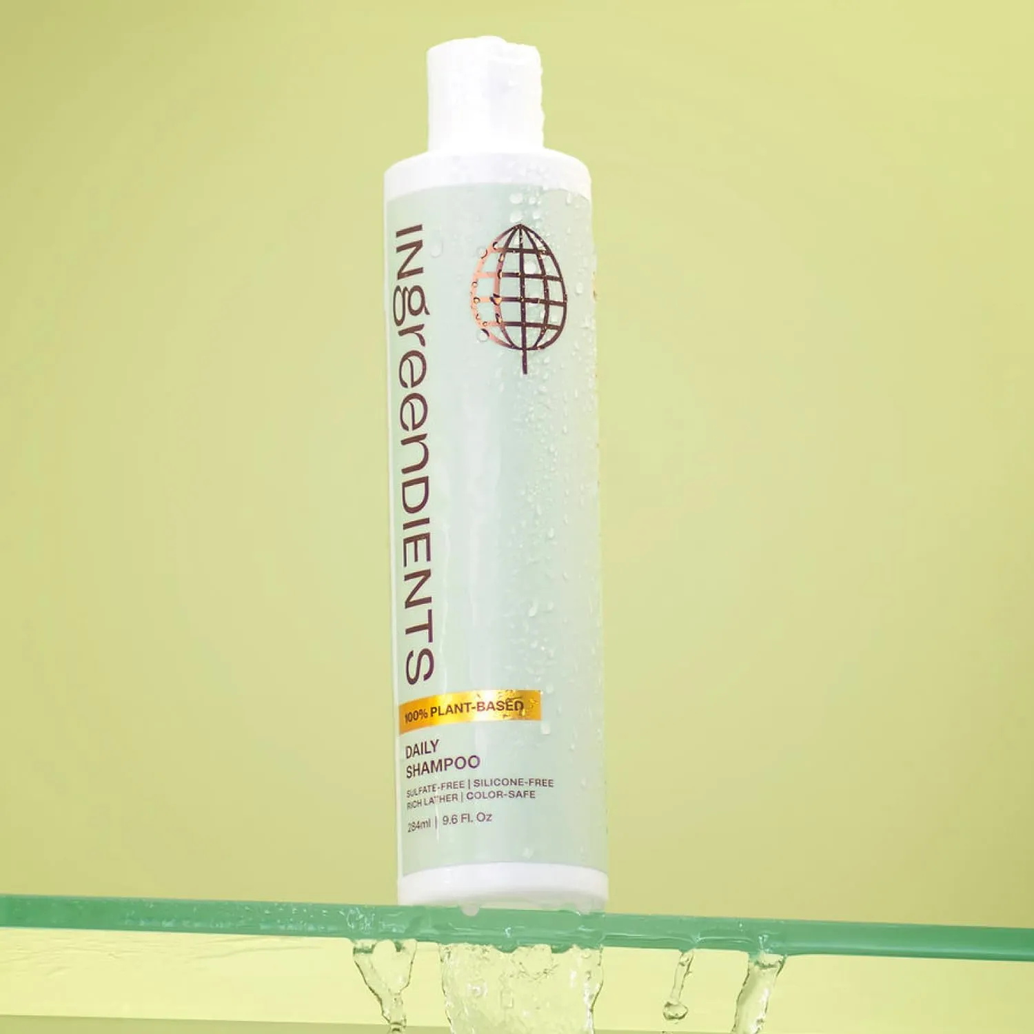 Non Toxic Vegan Shampoo with Organic Ingredients, Apple Cider Vinegar & Tea Tree Oil - Sulfate Free, Color Safe, Paraben Free, Gluten Free, Cruelty Free, pH Balanced