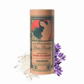 Non Aerosol Dry Shampoo Powder for Dark, Blonde and Oily Hair, All Natural Organic Hair and Body Powder, Paraben & Talc free No White Cast Synthetic Fragrance, Lavender and Clary Sage - 4oz
