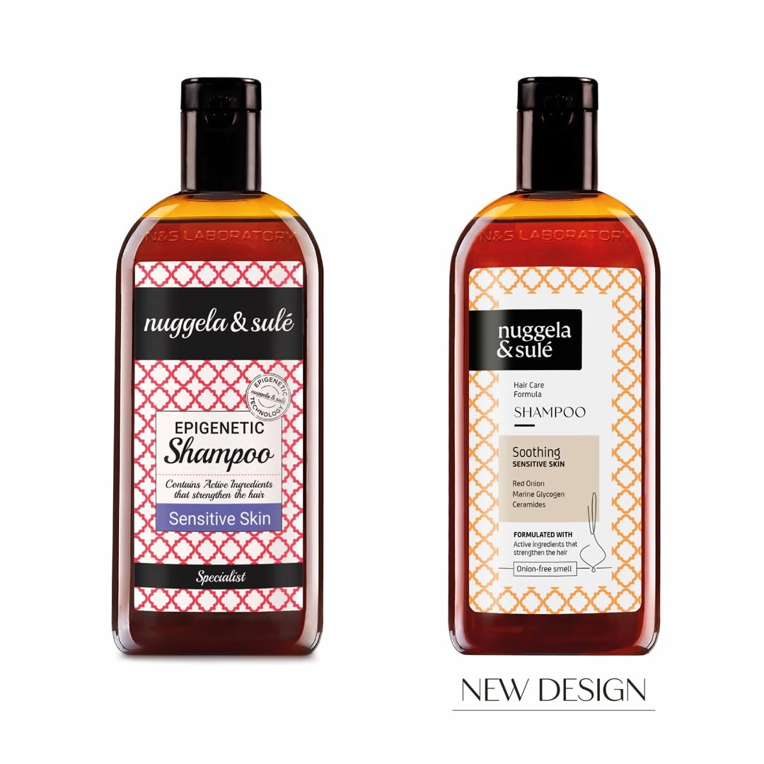 Nuggela & Sulé Specialist Shampoo for Sensitive Skin With Red Onion Extract and Bio-Ceramidyl. Epigenetic Formula. Soothes, Hydrate, Prevents Scaling, and Strengthens. 1 x 250ml