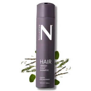 NULASTIN Vibrant Scalp Shampoo - Volumizing Shampoo for Fine Hair & Nourishing Scalp Care - Clinically Tested & Color Safe - Deliver Weightless Shine and Reduce Frizz & Breakage (10 Fl Oz)