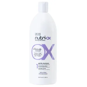 NUTRI-OX Gentle Shampoo Chemically-Treated for Colored Thinning Hair | Thicker, Fuller-Looking Hair | Clinically & Dermatologically Tested | Peppermint | Color-Safe