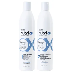 NUTRI-OX Gentle Shampoo Normal for Thinning Hair | Thicker, Fuller-Looking Hair | Clinically & Dermatologically Tested | Peppermint | Color-Safe