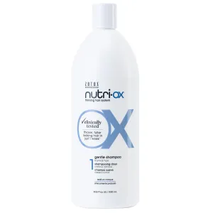 NUTRI-OX Gentle Shampoo Normal for Thinning Hair | Thicker, Fuller-Looking Hair | Clinically & Dermatologically Tested | Peppermint | Color-Safe