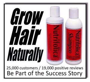 Nutrifolica Hair Loss Treatment & Cleansing Shampoo - No Sulfates - 2 Month Combo
