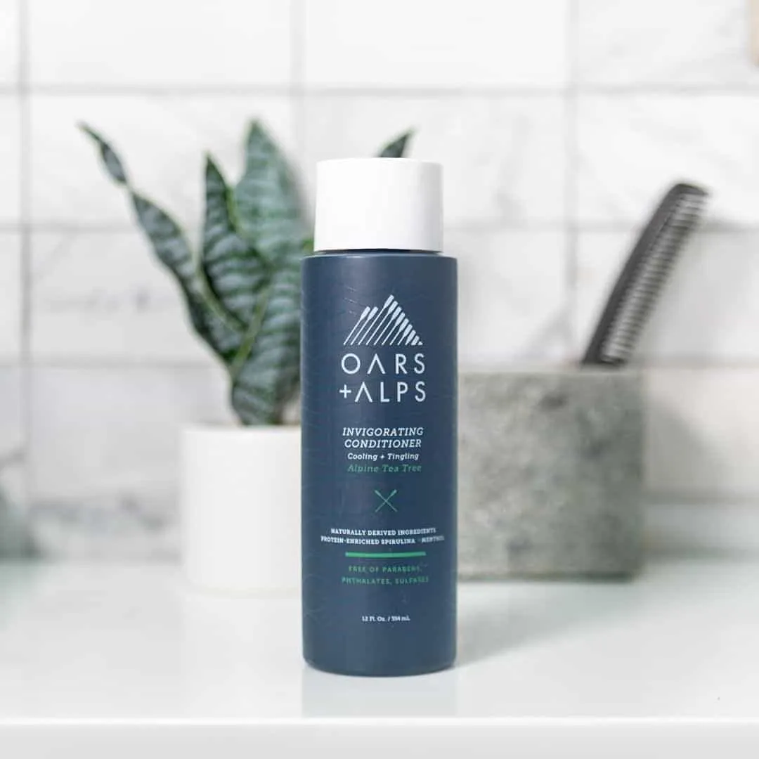 Oars   Alps Men's Sulfate Free Conditioner, Infused with Witch Hazel and Tea Tree Oil, Alpine Tea Tree, 13.5 Fl Oz
