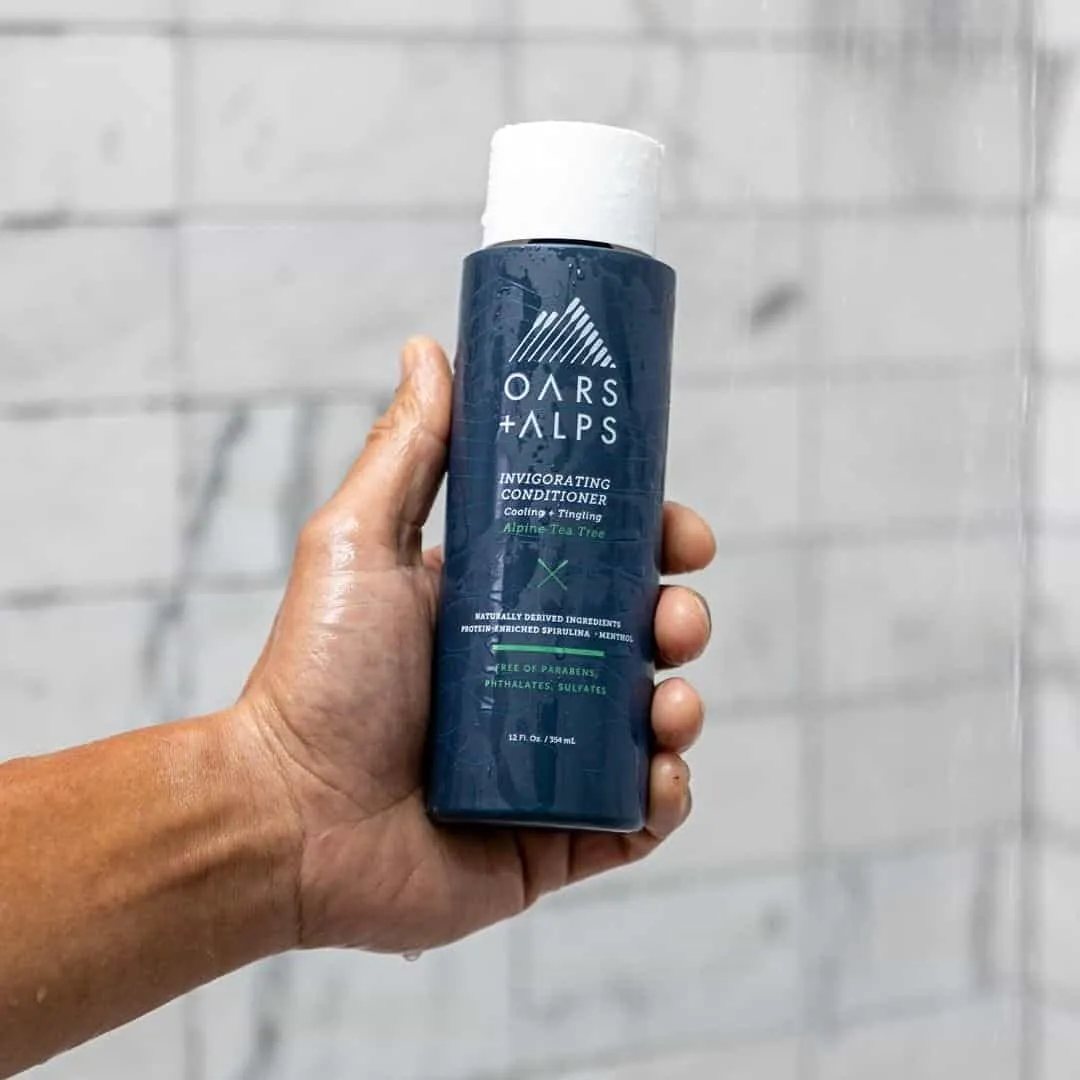 Oars   Alps Men's Sulfate Free Hair Conditioner, Infused with Witch Hazel and Tea Tree Oil, Alpine Tea Tree, 12 Fl Oz