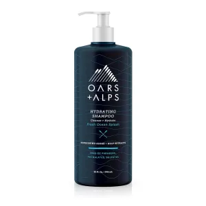 Oars   Alps Men's Sulfate Free Shampoo, Infused with Kelp and Algae Extracts, Fresh Ocean Splash, 32 Fl Oz
