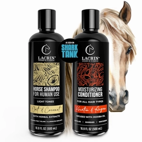 Oat & Coconut Shampoo   Keratin & Argan Conditioner Bundle – As Seen on Shark Tank – Strengthens, Brightens, Moisturizes - Perfect Bundle For Light Tones, 33.8 Fl Oz, Duo Pack