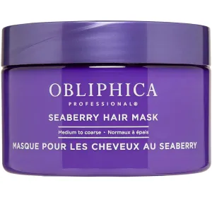 Obliphica Seaberry Hair Mask - Deep Conditioning Hydrating Treatment for Dry and Damaged Hair - Moisturizing Hair Repair and Growth Mask for Medium, Coarse, and Color-Treated Hair - 8.5 Ounces