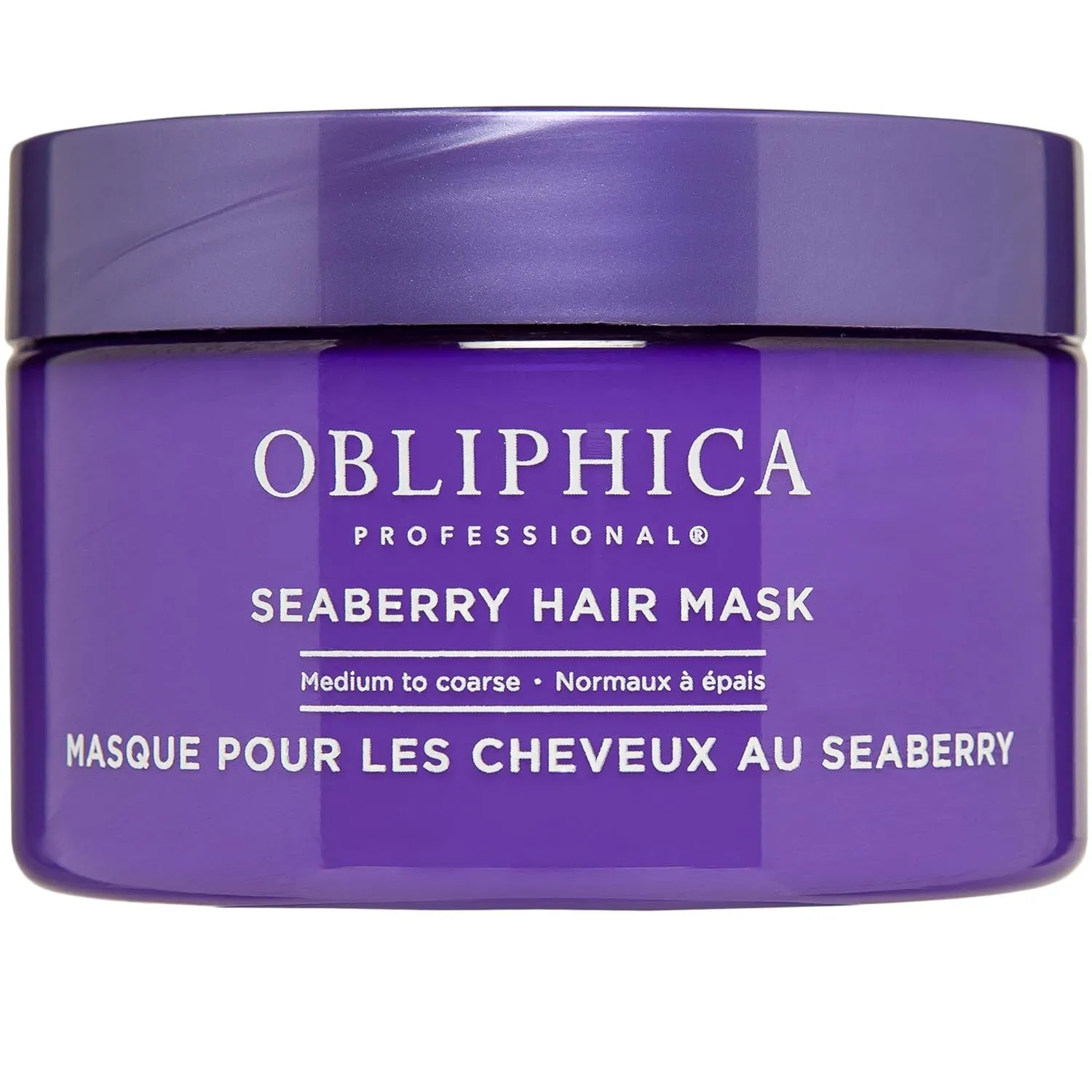 Obliphica Seaberry Hair Mask - Deep Conditioning Hydrating Treatment for Dry and Damaged Hair - Moisturizing Hair Repair and Growth Mask for Medium, Coarse, and Color-Treated Hair - 8.5 Ounces