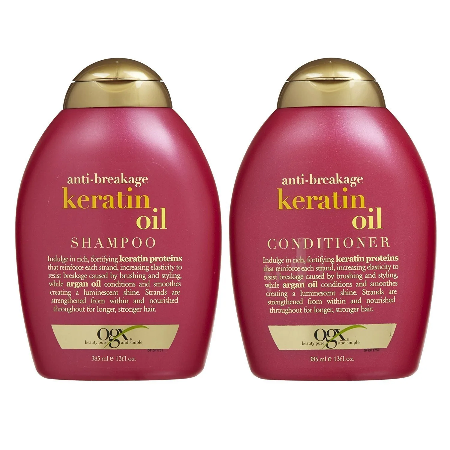 OGX Anti-breakage Keratin Oil Shampoo & Conditioner (13 Ounces)