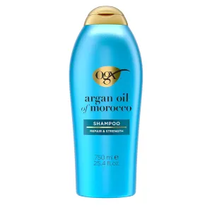 OGX Renewing   Argan Oil of Morocco Shampoo, Damage Repair Shampoo & Argan Oil to Help Strengthen & Repair Dry, Damaged Hair, Paraben-Free, Sulfate-Free Surfactants, 25.4 fl. oz