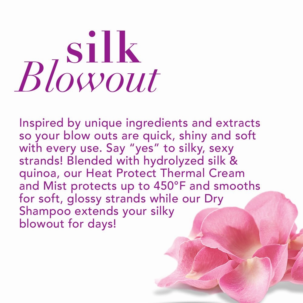 OGX Blow Dry Extend Dry Shampoo, Protecting   Silk Blowout, Purple, 5.0 Ounce