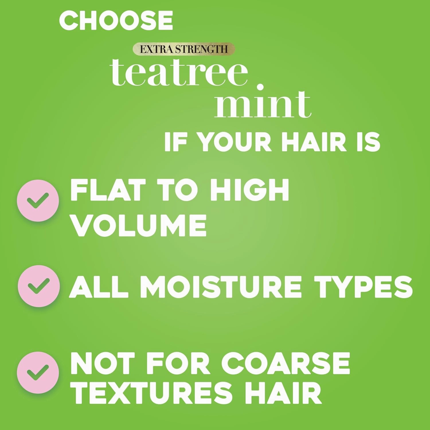 OGX Extra Strength Refreshing Scalp   Teatree Mint Conditioner, Invigorating Conditioner with Tea Tree & Peppermint Oil & Witch Hazel, Paraben-Free, Sulfate-Free Surfactants, 25.4 Fl Oz