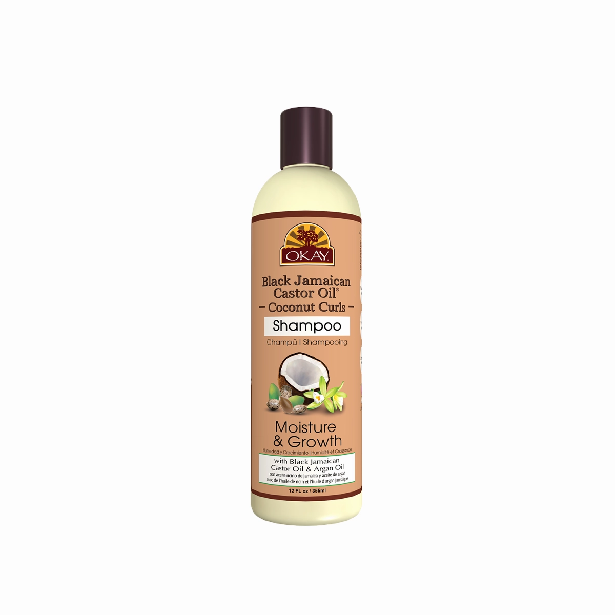OKAY Black Jamaican Castor Oil Moisture Growth Shampoo