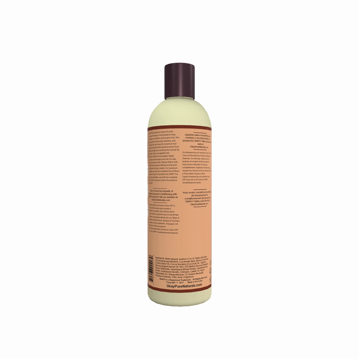 OKAY Black Jamaican Castor Oil Moisture Growth Shampoo