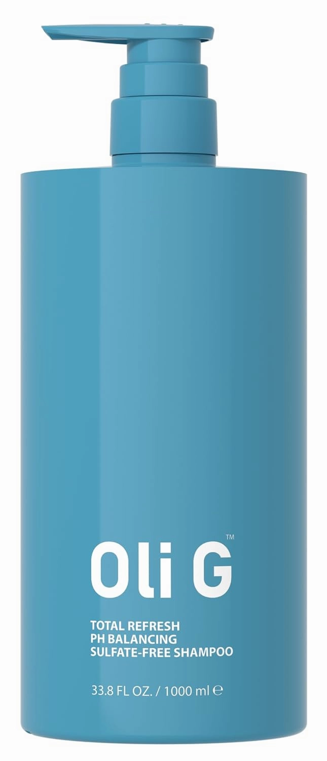 Oli G Total Refresh PH Balancing Shampoo 33.8 fl oz - Safe Gentle for Daily Use, Frizz-free, Cleansing, PH Balance Shampoo for All Hair Types