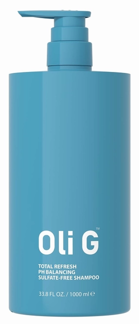 Oli G Total Refresh PH Balancing Shampoo 33.8 fl oz - Safe Gentle for Daily Use, Frizz-free, Cleansing, PH Balance Shampoo for All Hair Types