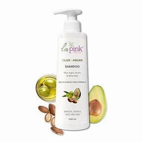 Olive Argan Shampoo with Avocado 250ml for Dry & Frizzy Hair | Smoothening Shampoo Nourishes Dry Hair, Controls Frizz, Makes Hair Smooth & Manageable
