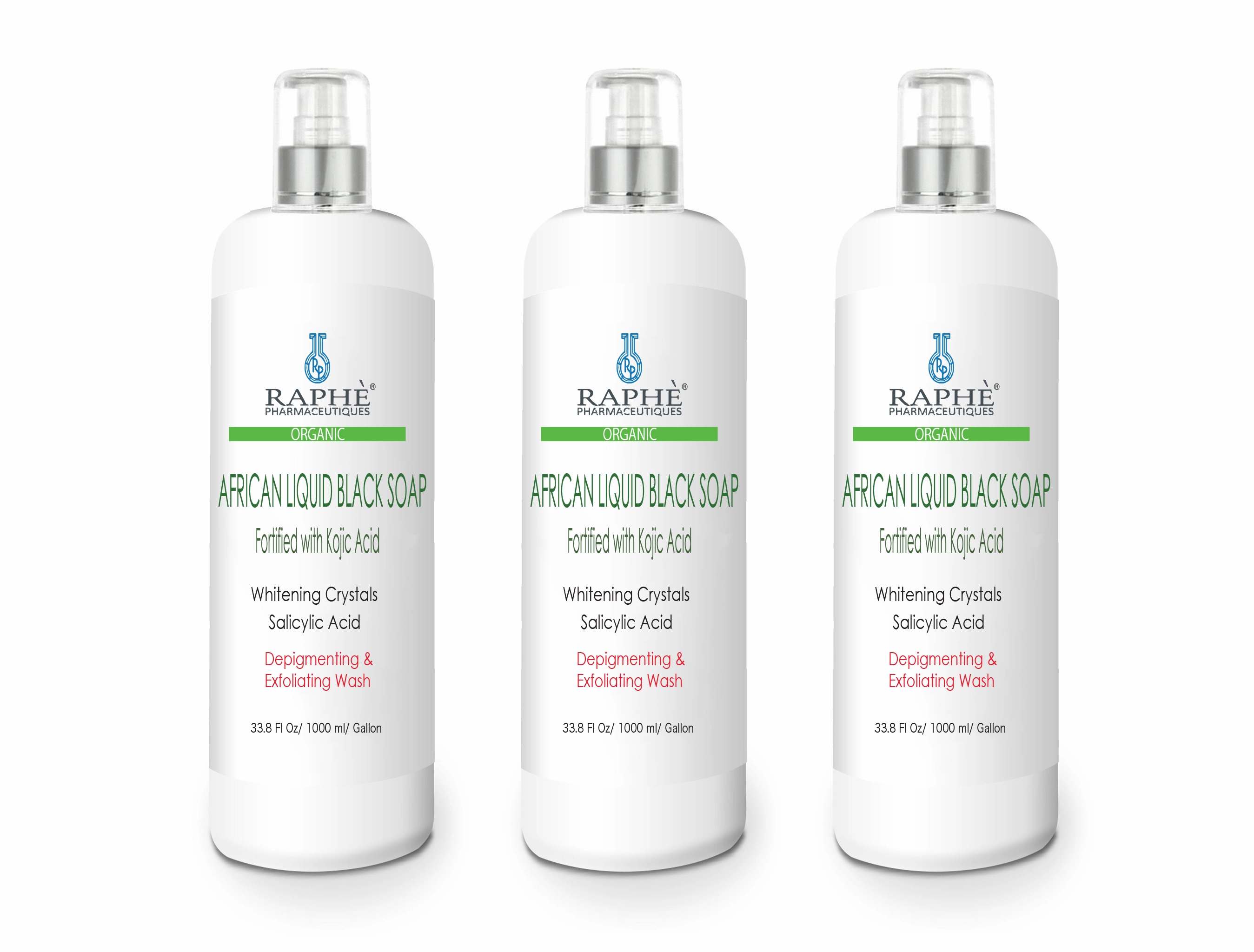 One Year Family Pack Natural Liquid Soap Skin Resurfacing Body Wash 2-6 Packs